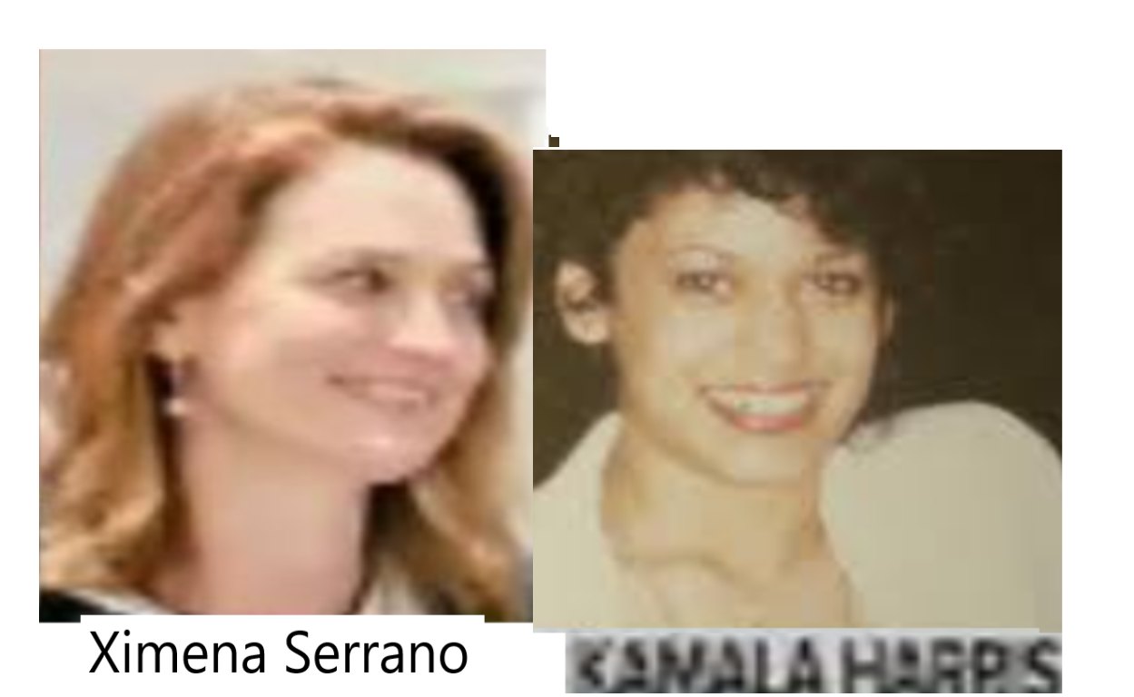 Ximena Serrano = U.S. Vice Pres. Kamala Harris ………………………. exposed here